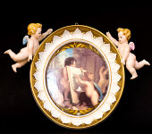 Медальон на стену "Два ангела", Tiche Porcellane