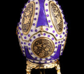Яйцо-шкатулка декоративное, кобальт, Credan S.A., 121092
