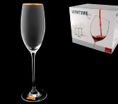 Бокал для вина "Wintime - Золотая отводка", набор 6 шт, Rona