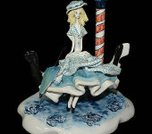 Скульптура "Леди в голубом сидящая на гондоле", Zampiva