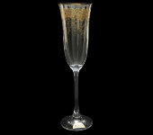 Бокалы для шампанского, 6 шт, "Флора, золотая повитель", Rona
