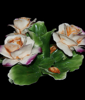 Подсвечник "Три розы", Artigiano Capodimonte 