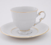 Набор чашек для кофе, 6 шт, Соната "Отводка золото", 1139, Leander