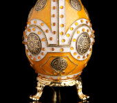 Яйцо-шкатулка декоративное, амбер, Credan S.A., 121094