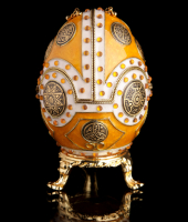Яйцо-шкатулка декоративное, амбер, Credan S.A., 121094