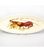 Блюдо овальное "Ракообразные", Gien   