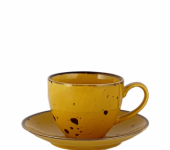 Набор чайных пар 300 мл, 6 шт, "Alumina Yellow", PORCELANA BOGUCICE