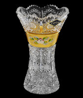 Ваза 16 см, хрусталь с лепкой, Aurum Crystal