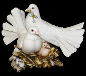 Статуэтка "Пара голубей", Porcellane Principe
