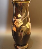 Ваза чёрная 40 см, Egermann