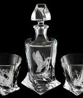Набор для виски "Охотничий сюжет", 3 предмета, Aurum Crystal