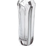 Ваза "Линии", прозрачная с серебряным декором, 26х11 см CR2201