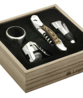 Набор винных аксессуаров Legnoart из 4 пр. в подарочной упаковке