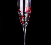 Бокал для шампанского, набор 6 шт, 107K03 Венеция красная, Top Line