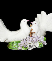 Статуэтка "Пара голубей", Artigiano Capodimonte 