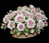 Статуэтка "Розы", 2010/6/pink, элитный фарфор, Artigiano Capodimonte