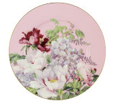 Тарелка десертная (розовая) Райский сад в подарочной упаковке