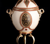 Яйцо-шкатулка декоративное, бежевое, Credan S.A., 121100