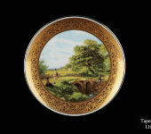 Декоративная тарелка "Английский пейзаж", 1405/1-2,Anton Weidl Gloriа