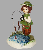 Статуэтка "Рыбак - мальчик", Zampiva