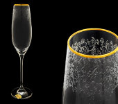 Бокал для шампанского "Celebration - Панто травление", набор 6 шт, Rona