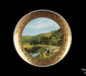 Декоративная тарелка "Английский пейзаж", 1405/1-3,Anton Weidl Gloriа