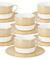 Чайный набор Миллениум Голд: 6 чашек + 6 блюдец
