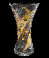 Ваза с лепкой, хрусталь, 31 см, Aurum Crystal