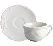 Чашка и блюдце для завтрака "Ракушка", белый, Gien