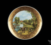 Декоративная тарелка "Английский пейзаж", 1405/1-4,Anton Weidl Gloriа