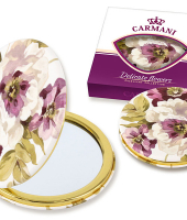 Зеркало карманное Букет пионов