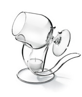 Бокал для коньяка на подставке с подогревателем