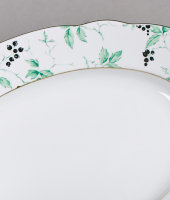 Блюдо овальное, 23 см, Мэри-Энн "Зеленые листья", 1381, Leander