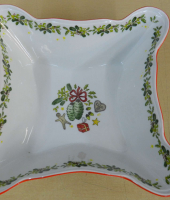 Салатник квадратный 20 см Мэри-Энн "Шишки", 2574, Leander