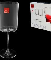 Бокал для вина "Medium", набор 6 шт, Rona