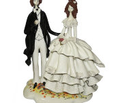 Скульптура "Свадебная пара", (без шляп), Zampiva