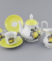 Чайный сервиз 15/6 Мэри-Энн "Лимоны", 2411, Leander