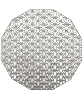Салфетка подстановочная, винил, диаметр 36 см, Gunmetal