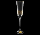 Бокал для шампанского "Флора - Нижний кракелюр", набор 6 шт, Rona