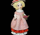 Статуэтка "Кукла со светлыми волосами с розами", Zampiva