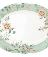 Блюдо овальное (зелёный) Zen Garden в инд.упаковке