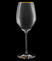 Бокалы для вина "Spirit - Золотая отводка", набор 6 шт, Rona