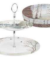 Ваза для фруктов двухъярусная Природа