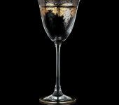 Бокал для вина, G153GP-56 GOLD/PLATINUM, 190 мл, набор 6 шт, стекло с позолотой и платиной, Combi