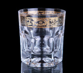 Набор стаканов для виски "Columbia Gold", стекло с позолотой, Timon, Италия