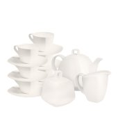 Белый чайный сервиз Квадрат (без декора), АККУ