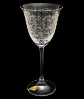 Бокал для вина "Флора - Белое кружево", набор 6 шт, Rona