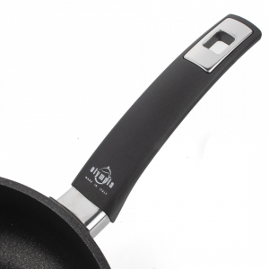 411.24 Сковорода глубокая с антипригарным покрытием, 24 см, литой алюминий с алмазным порошком, черный item