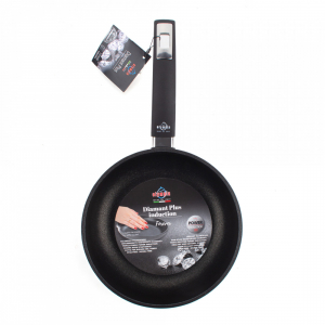 411.24 Сковорода глубокая с антипригарным покрытием, 24 см, литой алюминий с алмазным порошком, черный item