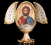 Яйцо-икона Иисус, белое, Credan S.A., 350075